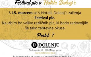 Festival pic v piceriji Dolenj'c